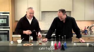 How to make a frappé coffee using an aerolatte milk frother [upl. by Catlaina]