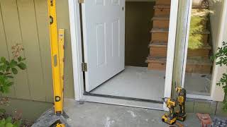 Jeld Wen Front Door Installation  Really crappy products and craftsmanship PART 1 [upl. by Dagmar413]