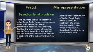 What is Difference Between Fraud amp Misrepresentation [upl. by Yam]