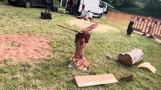 A fabulous range of wooden sculpture at Caerleon festival 2024 [upl. by Norabal787]