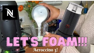 How To Foam Milk With Aeroccino 3 Make Coffee With Foam Tips amp Tricks  Easy Foamed Latte Recipe [upl. by Flanna775]