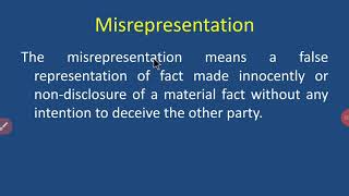 Misrepresentation [upl. by Tory]