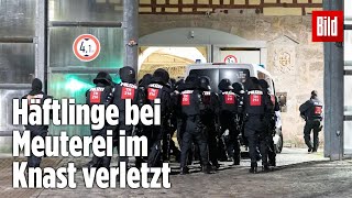 Gefängnismeuterei Polizei stürmt Knast in Thüringen  JVA Untermaßfeld [upl. by Frederigo]